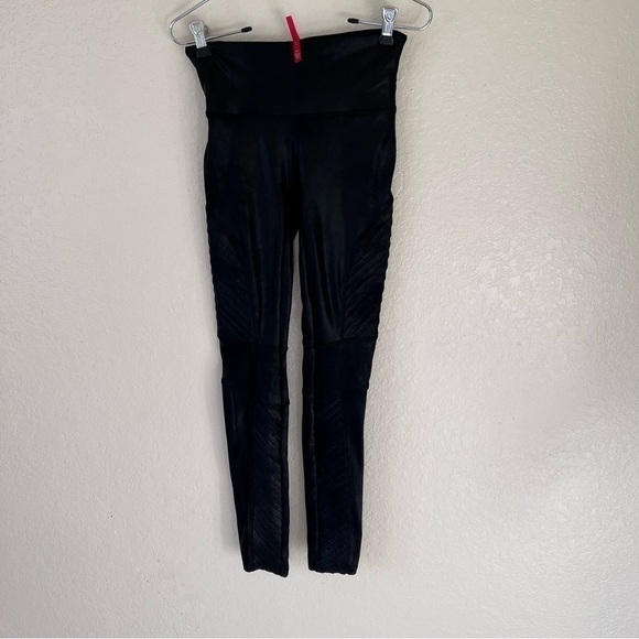 Spanx Faux Leather Moto Leggings size small - Picture 14 of 16